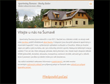 Tablet Screenshot of apartmany-sumava.net